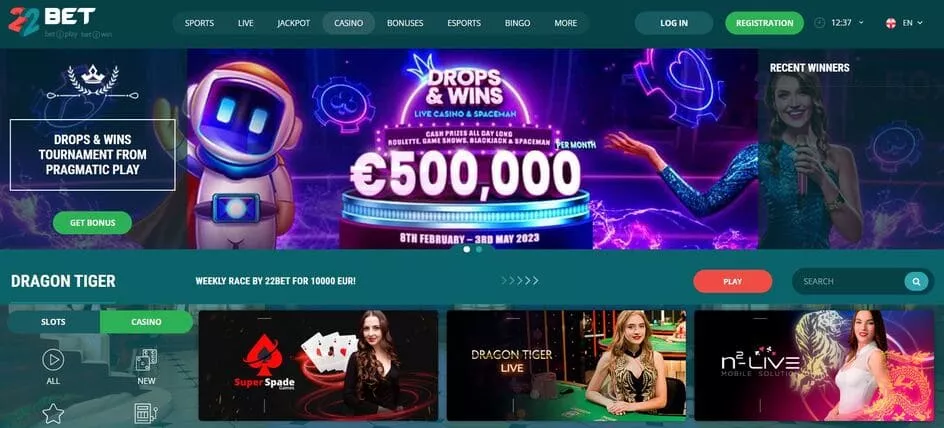 22bet kasino